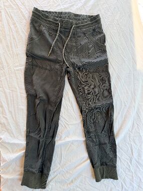 Anthropologie Pilcro Utility Jogger Pants Army Green XS